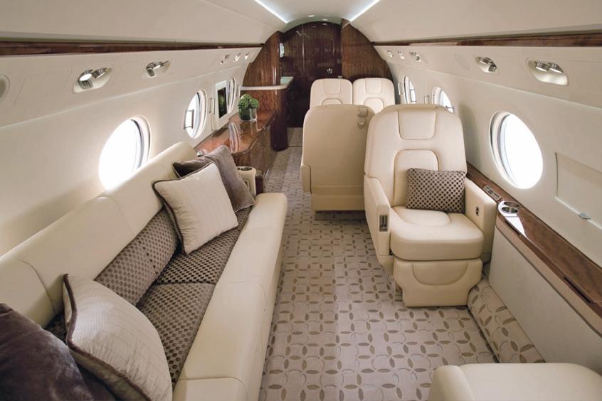 Gulfstream G350 cabin for Nashville charter