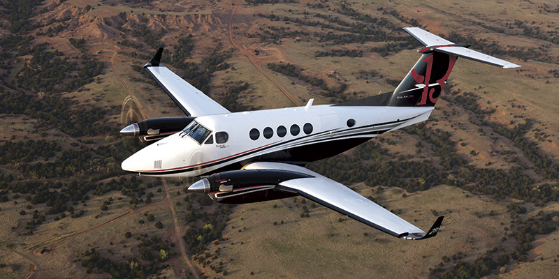 Beechcraft King Air 250 cabin for Nashville charter