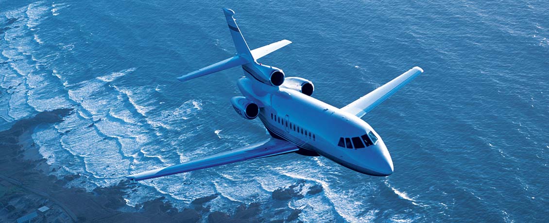 Dassault Falcon 900EX cabin for Nashville charter