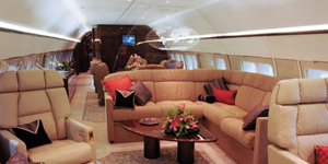 Boeing Business Jet (BBJ) view for Nashville charter