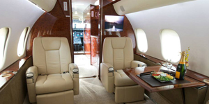 Bombardier Global 5000 view for Nashville charter