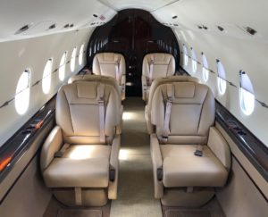 Hawker 4000 view for Nashville charter
