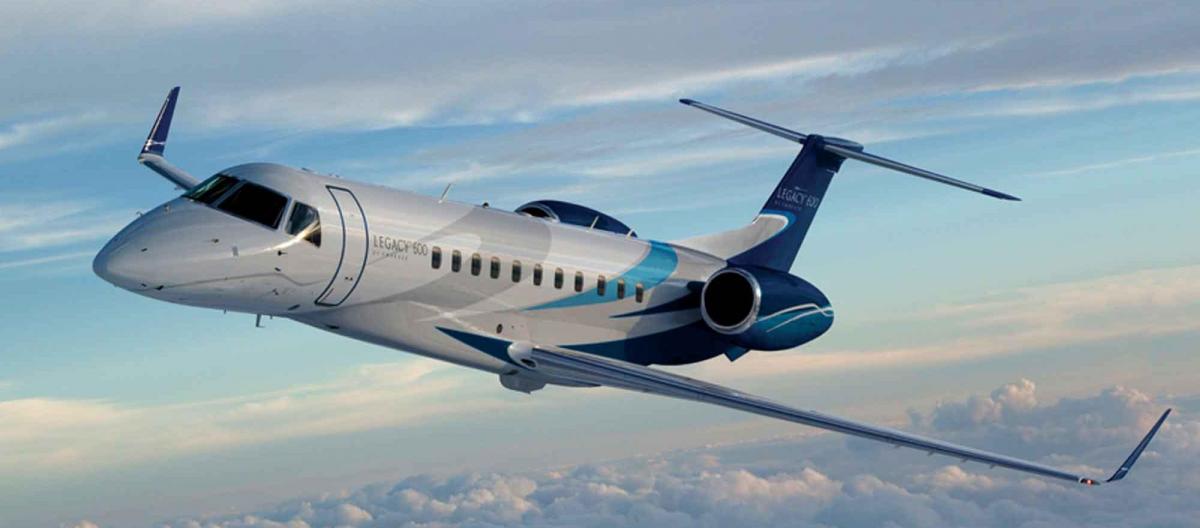 Embraer Legacy 600 cabin for Nashville charter
