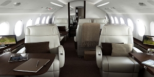 Dassault Falcon 2000 view for Nashville charter