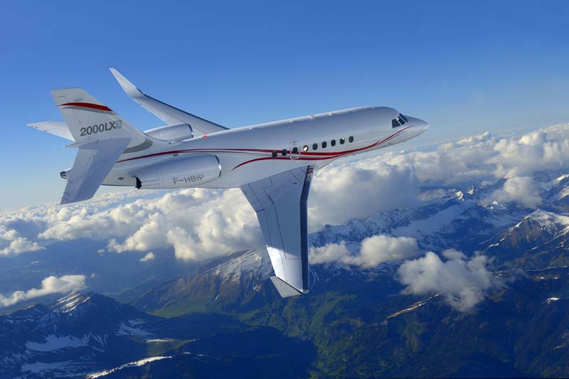 Dassault Falcon 2000LXS heavy jet for Nashville charter