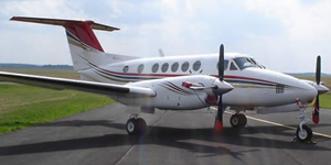 King Air 200 view for Nashville charter