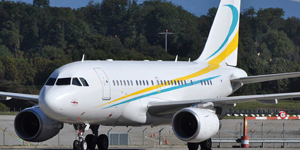 Airbus ACJ318 Elite cabin for Nashville charter