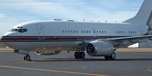 Boeing Business Jet (BBJ) view for Nashville charter