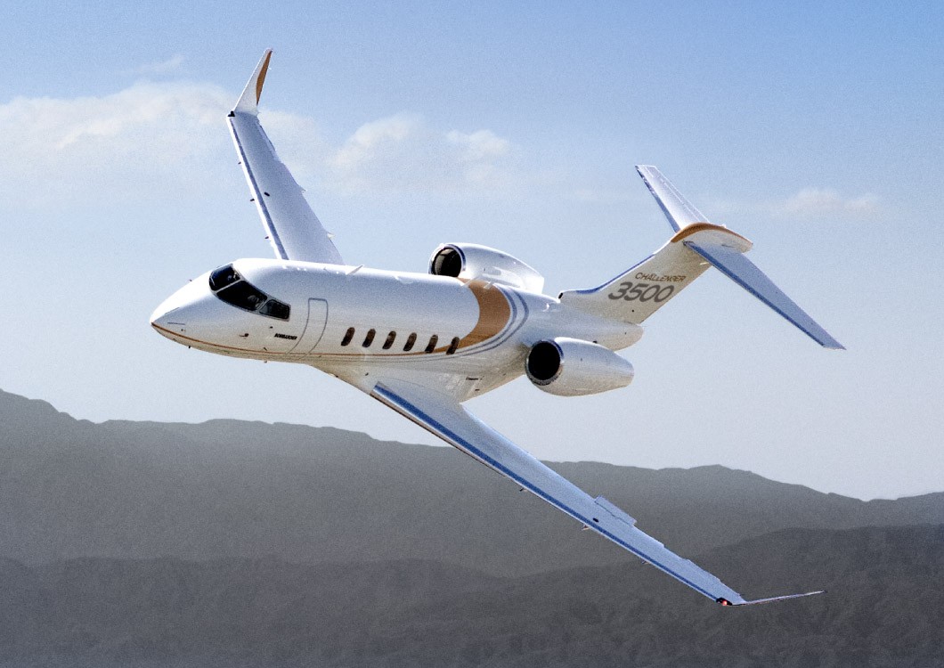 Bombardier Challenger 3500 super midsize jet for Nashville charter