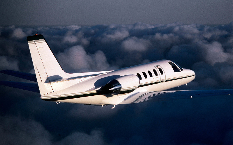 Cessna Citation II view for Nashville charter