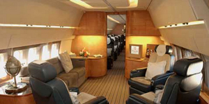 Boeing 757 VIP cabin for Nashville charter