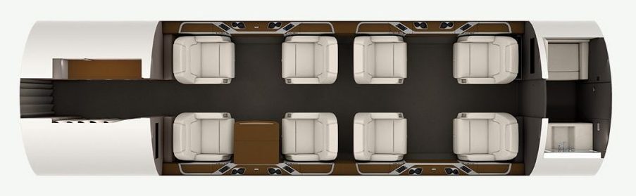 Bombardier Challenger 350 view for Nashville charter