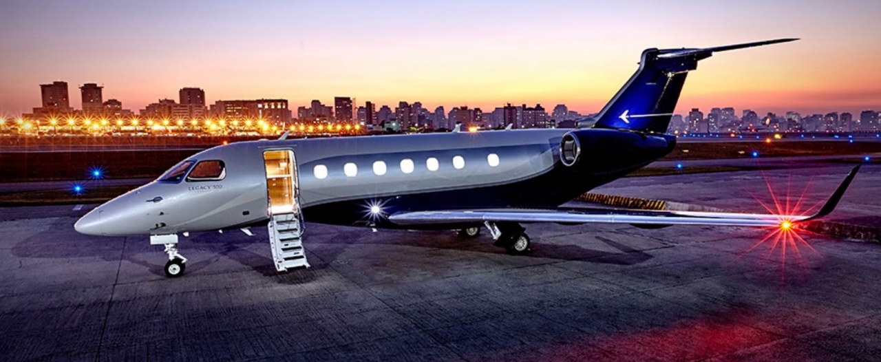 Embraer Legacy 500 view for Nashville charter
