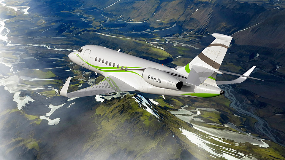 Dassault Falcon 2000S heavy jet for Nashville charter