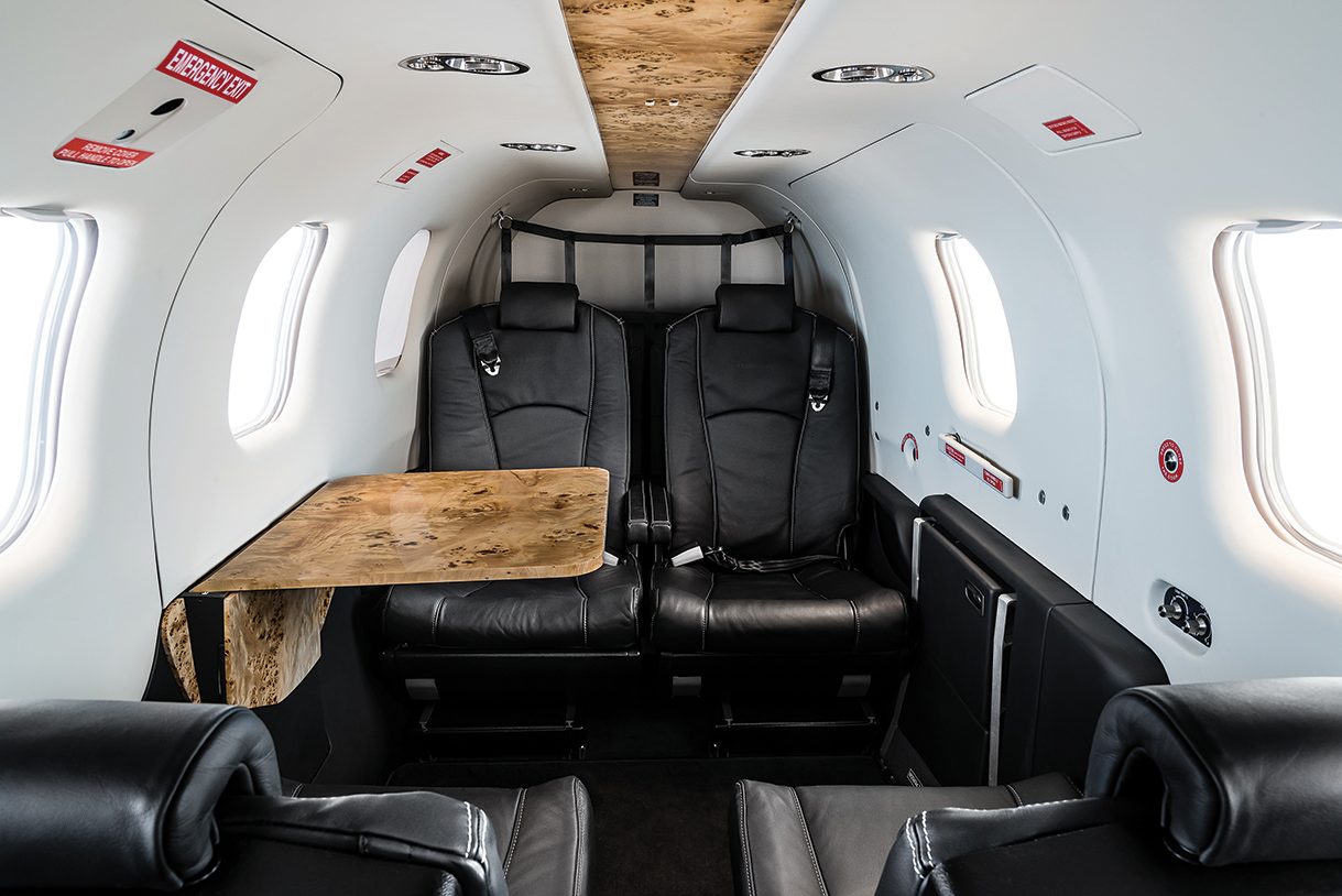 Socata TBM 850 cabin for Nashville charter