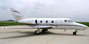 Dassault Falcon 10 cabin for Nashville charter