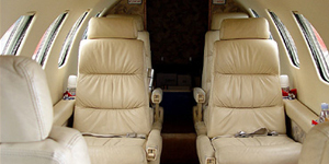 Cessna Citation II view for Nashville charter
